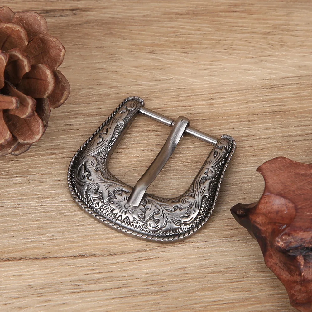 Alloy Buckle Belt Buckle Set Vintage Handmade Carving Alloy Waist Belt Set for Collar Saddle Accessories Leather Tools Leather Craft Tools Leather Craft Tool
