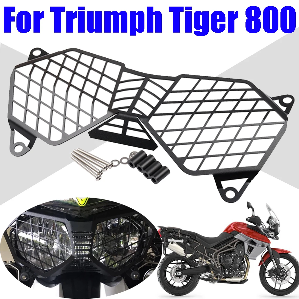 Motorcycle Headlight Guard Protector Light Protection Cover For Triumph