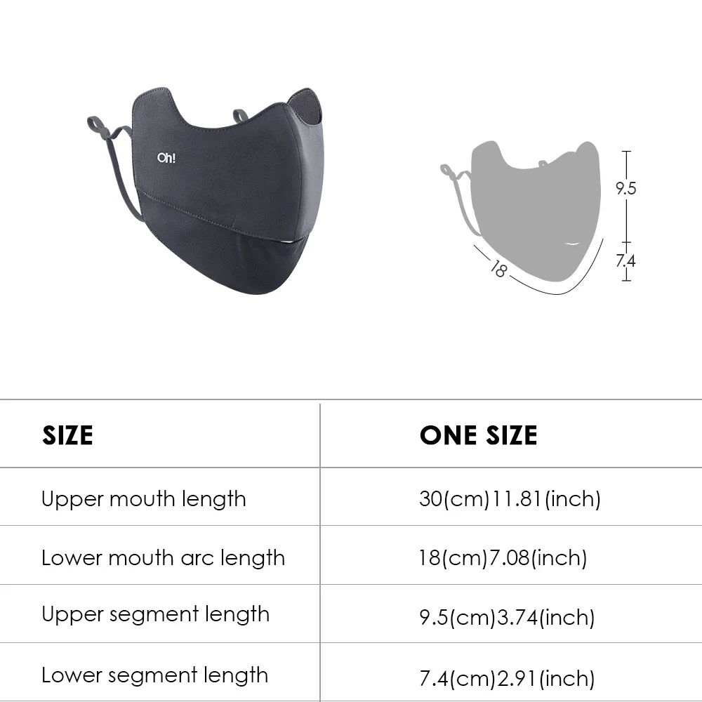 OhSunny Women Sun Protective Face Mask UPF 50+ Breathable Washable Quick Dry Canthus Protection For Outdoors Cycling
