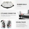 18L Electric Pressure Canner 19 QT Stainless Steel Portable Pressure Canner for Mushroom Growing, Jar Canning 1.2KW 1 4