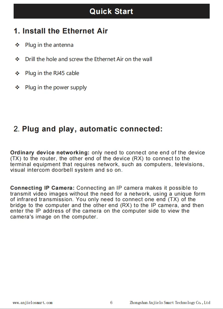 5dBi High Gain Antenna WIFI Halow Wireless Network Bridge Stronger Signal Long D