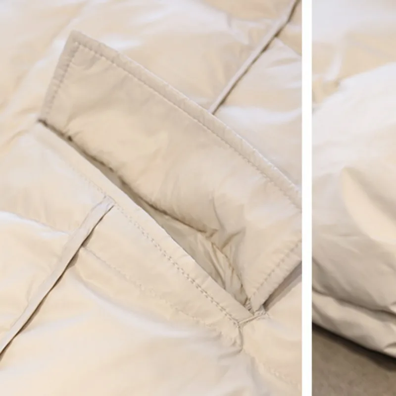 Retro Down Coat Women 2023 New Winter Boutique Ethnic Style Art Retro Warm White Duck Down Hooded Fashion Short Overcoat