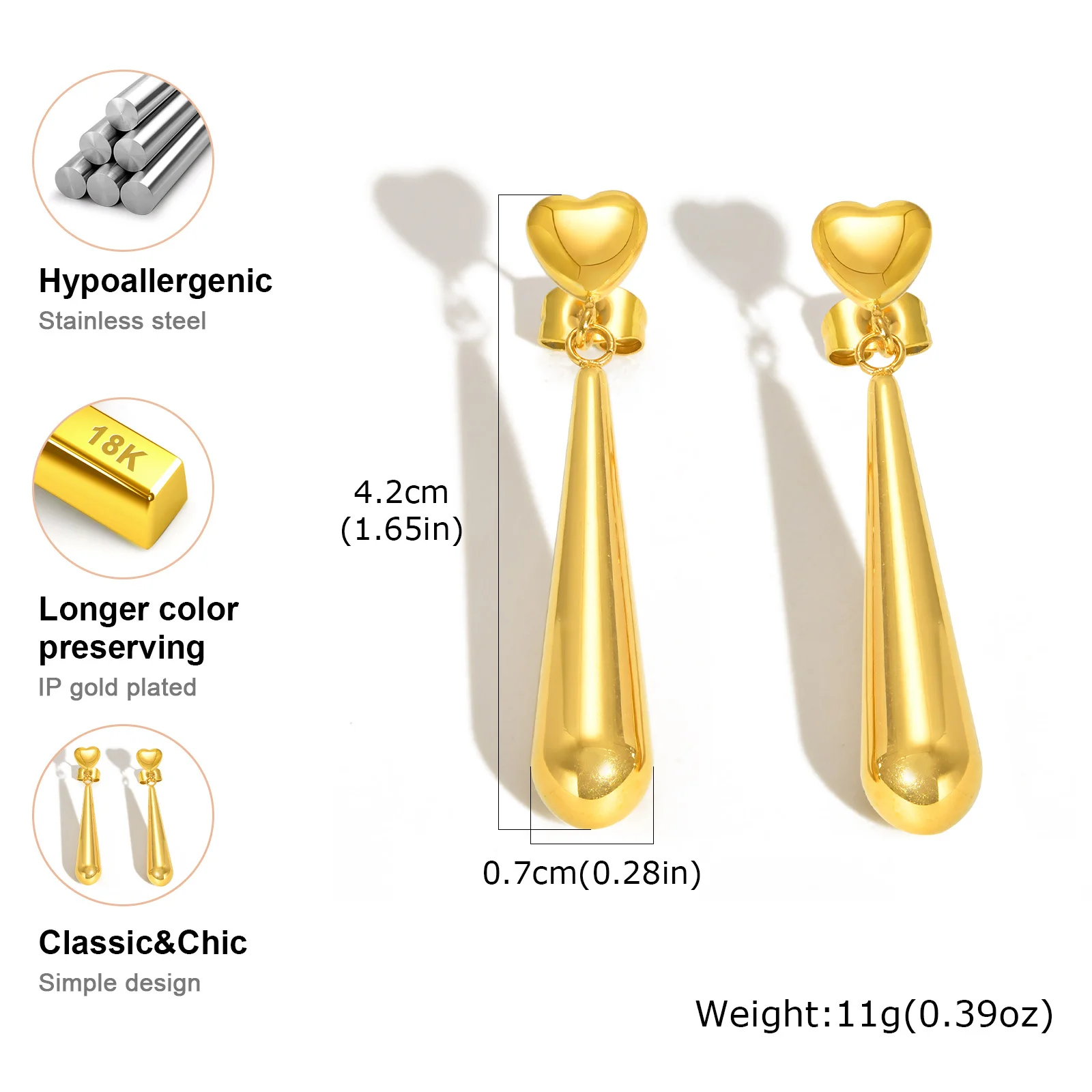 2023 nuovi orecchini a cerchio geometrici placcati in oro 18k Vintage da donna c