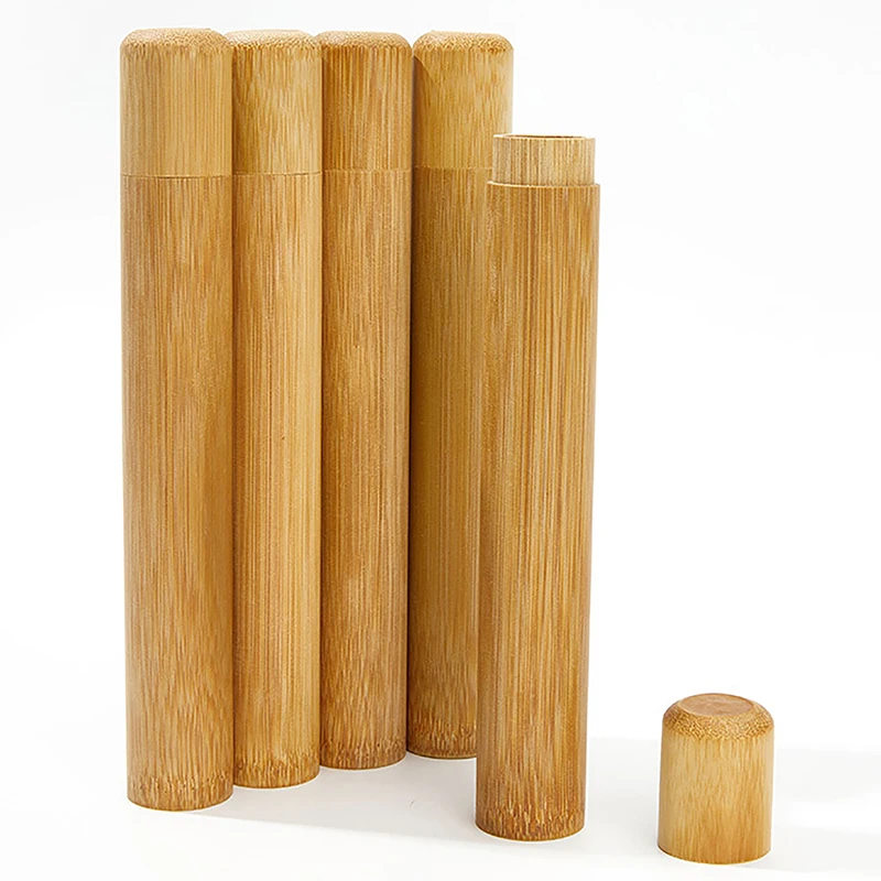 Natural Bamboo Case Eco Friendly Toothbrush Bamboo Tube 21cm For Adult Toothbrush Case Hand Made Tooth Brushes Accessories toothbrush holder toothbrush case