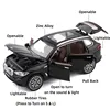 1/32 BMW X5 SUV Toy Car Model Diecast Metal Vehicle Miniature Sound & Light Pull Back Collection Gift for Children Boys Kid 2