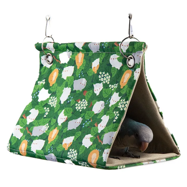 Spring and Summer Model Bird Cages Nest Sleeping Hammock Parrot Bird House Triangle Bird Tent 5