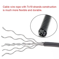 Thick 5mm/6mm Gym Cable Steel Wire Rope Fitness Equipment Accessories For Home Gym Pulley Machine Pull Down Replacement Parts 2