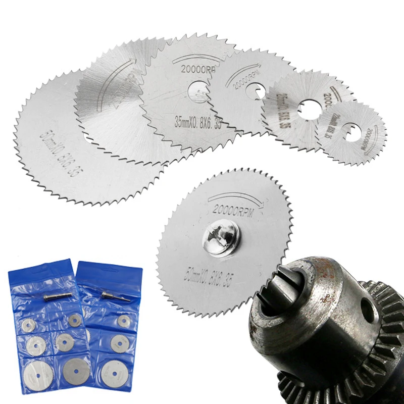 7pcs Metal Circular Saw Cutting Blades Wheel Disc High Speed Steel Mini