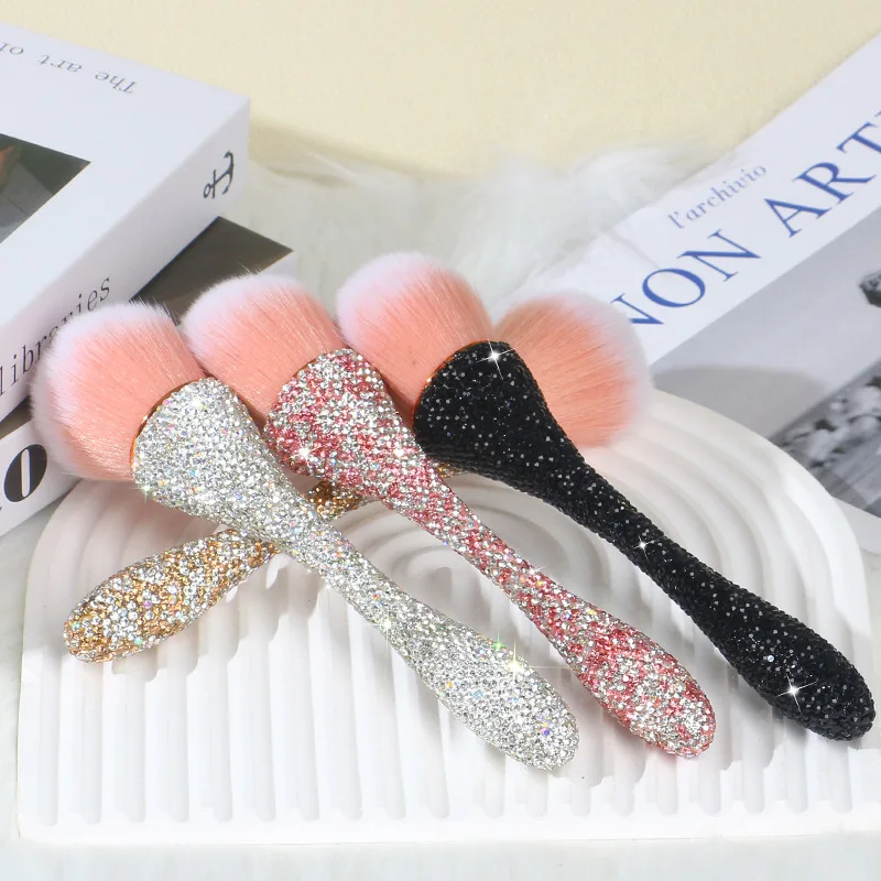 Nail Art Dust Brush For Manicure Gliter Rhinestone Cepillo removedor de polvo para artede unas UV Gel polish Dust Cleaning Tools 4