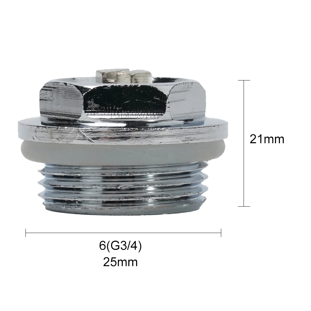 

Brass Blanking Plug Air Vent Valve Bleeder Manual Bleed Plug Ventilation System Parts Central Heating Radiators G1/2 G3/4