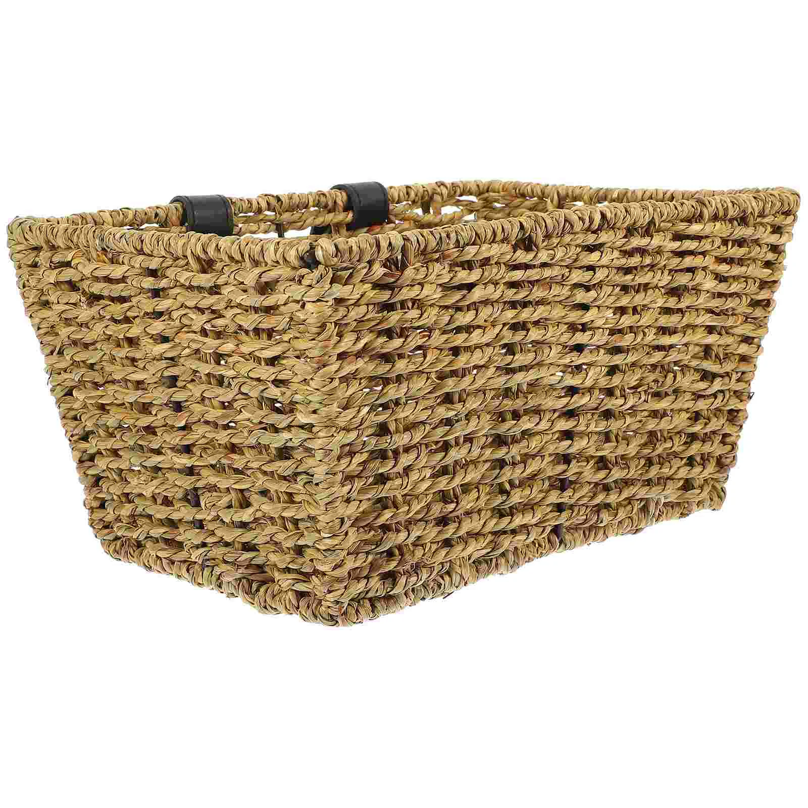 

1pc Delicate Bike Basket Weaving Craft Bike Basket Detachable Front Basket