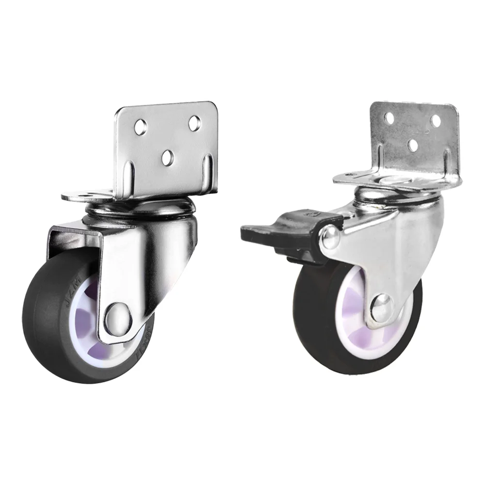 Forme En Caoutchouc C - Roues De Meubles Pivotantes De 1.5 Pouces