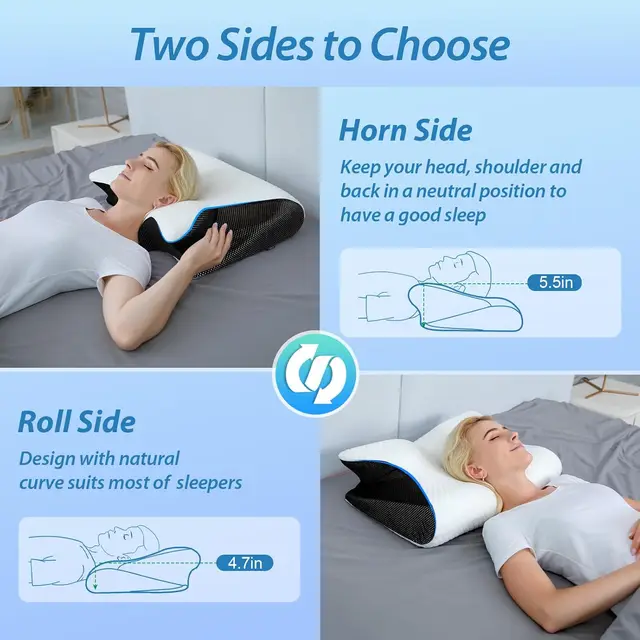 Ergonomic Cotton Sleep Pillow 6