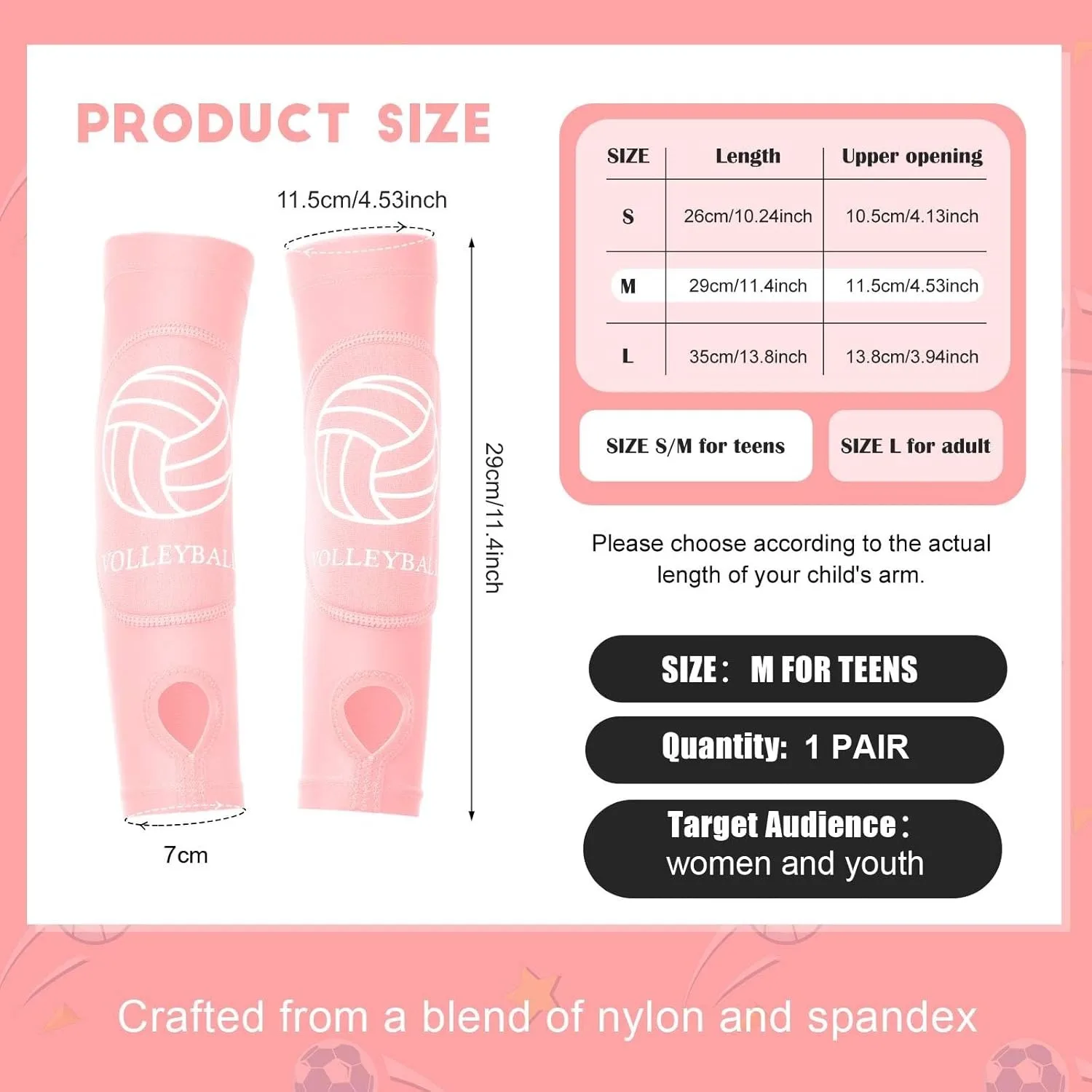 Youth Volleyball Arm Sleeves 6