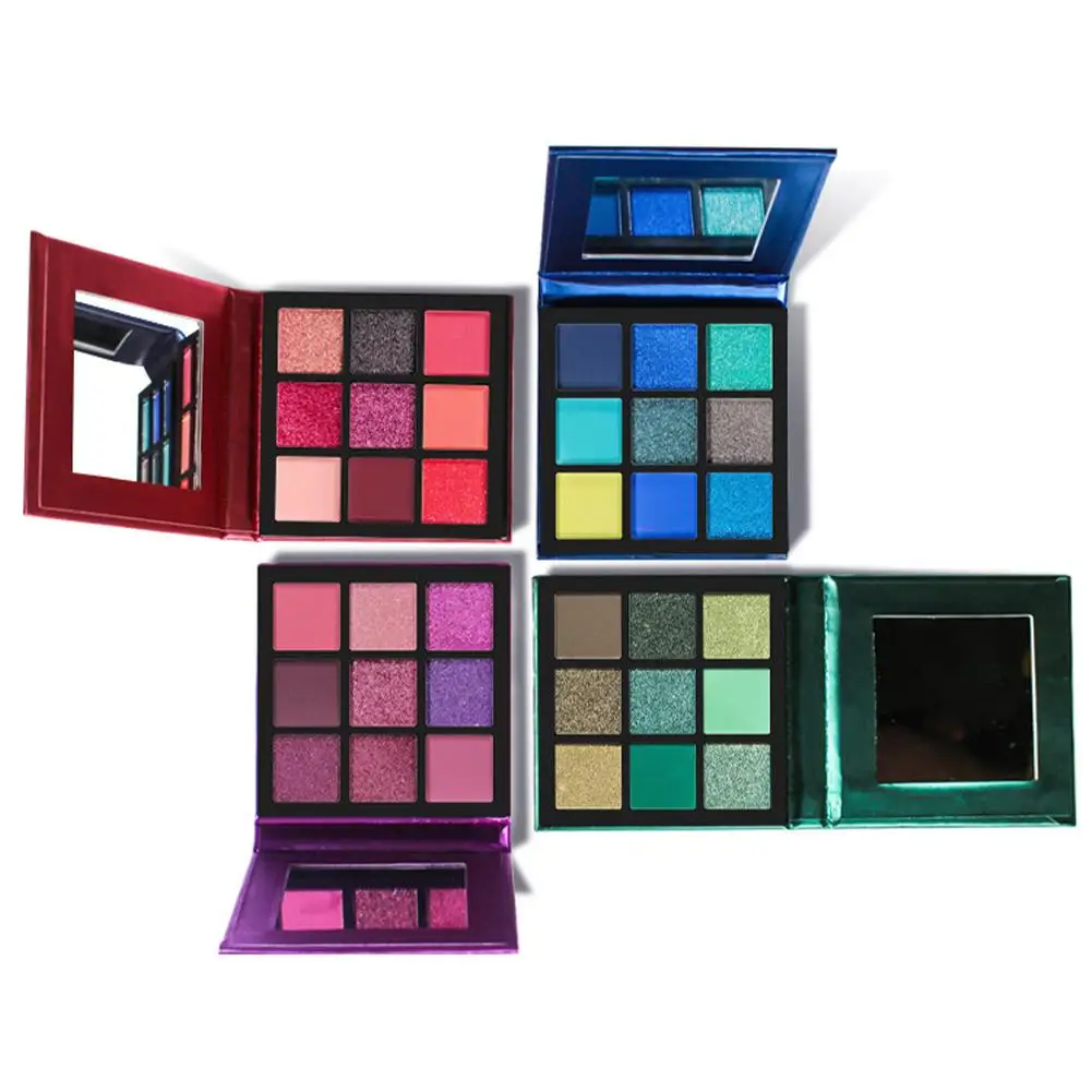 Nine-Color Diamond Eyeshadow Palette Matte And Pearl Earth Tones Gold Gleam Eye Shadow Matte Makeup Palette Makeup Cosmetic