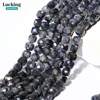 A+ Natural Larvikite Black Labradorite 6.5-7mm Square Faceted Silver Flash Beads for DIY Jewelry, Protection Stone Crafts 4