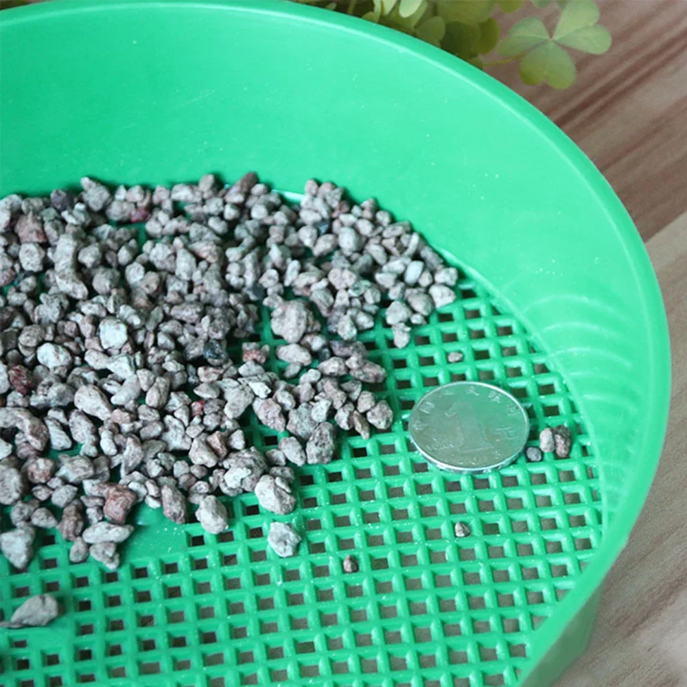 Soil Sieve Plastic Garden Sieve Home Garden Tool Mining Sand Sifter For Soil Stone Mesh Gardening