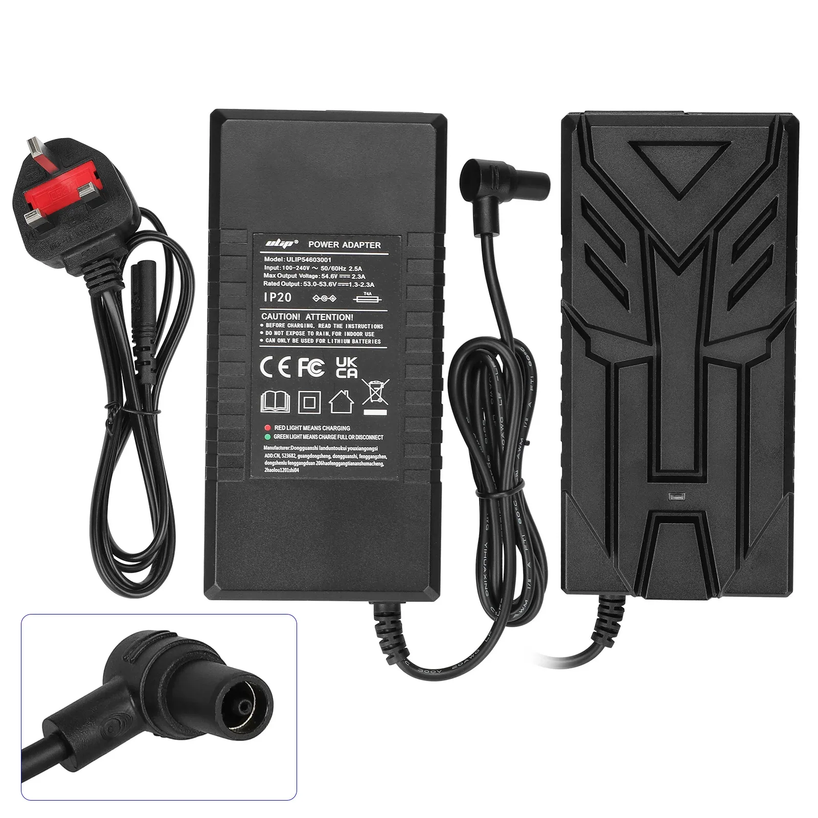 Chargeur vélo électrique 54.6V 2A 8 mm - Trott en Provence