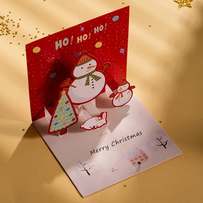 Biglietto Di Natale 3D Pop Up Con Busta – Cartolina Albero Natalizio 20x15 Cm, Scritta 'Buon Natale', Regalo Per Bambini, Adulti, Insegnanti E Famiglia - 2