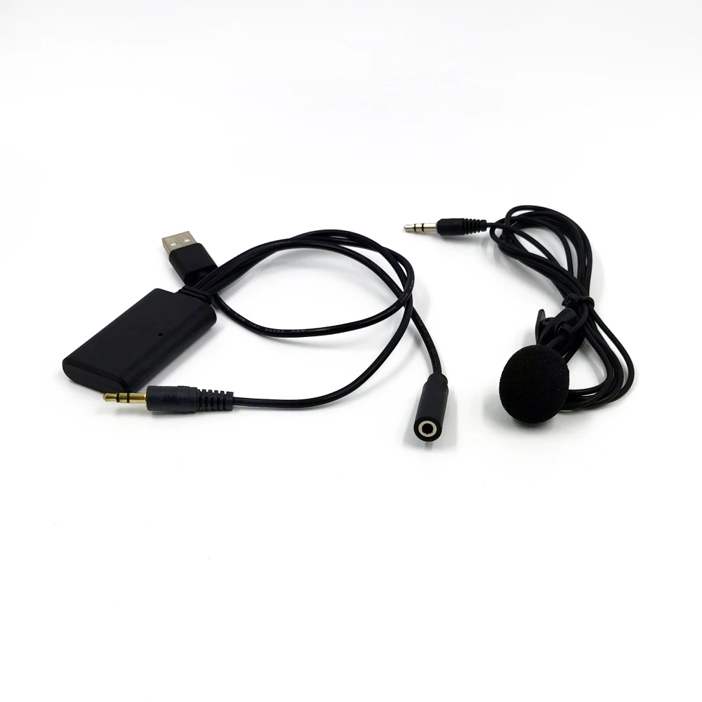 Biurlink Universal Car Wireless Bluetooth Device USB 3.5MM Aux Media Bluetooth Microphone Audio Adapter for BMW VW bluetooth audio adapter,wireless audio adapter
