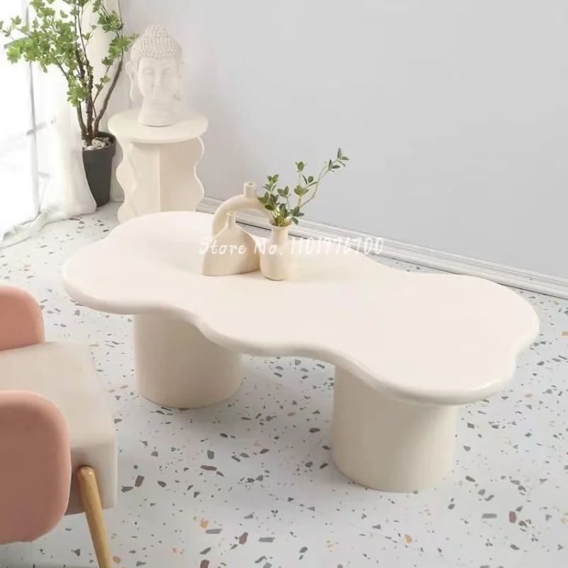 

Nordic Wabi-sabi Wind Irregular Low Table Simple Shaped Coffee Table Center Candy-shaped Table Living Room Furniture LQQ39YH