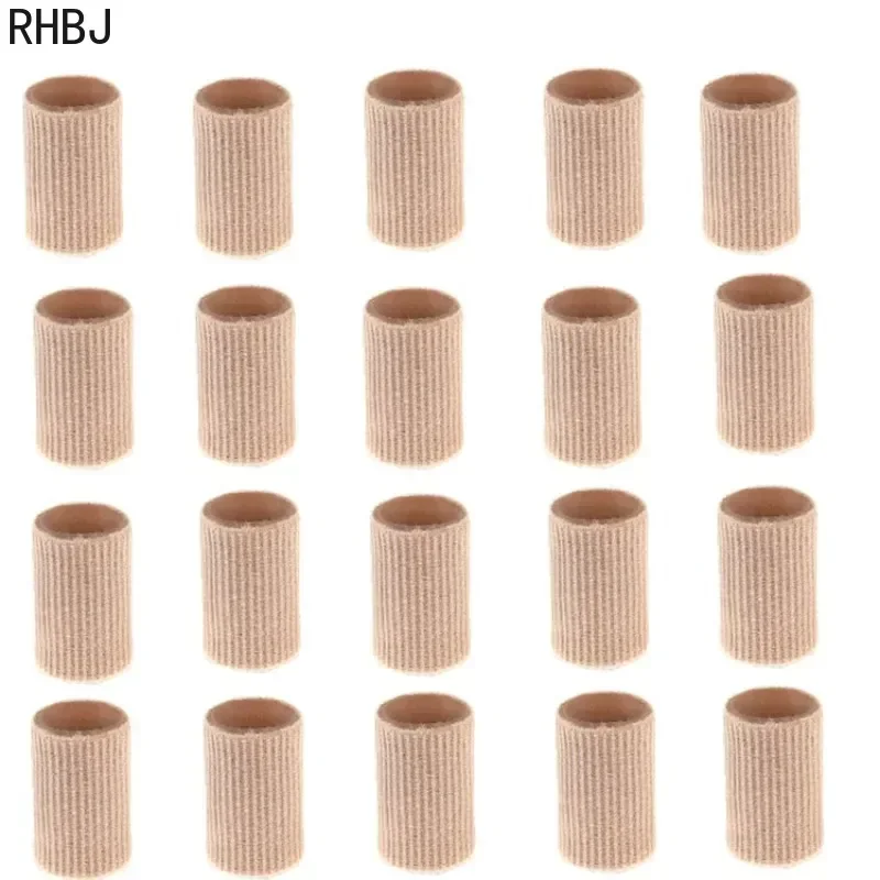 RHBJ 2piece=1pair Professional New Fabric Gel Tube Bandage Finger Toe Protector Foot Feet Pain Relief Foot Care