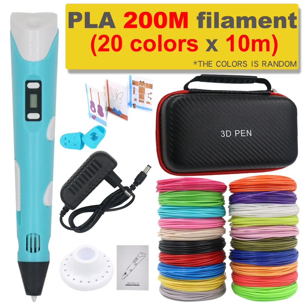 3d Printer Pen 3d Pen Diy Pen Drawing Pens 3d Printing Pen With 100m Pla  Filament Christmas Birthday Gift For Kids - 3d Pens - AliExpress