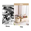 Makeup Organizer Countertop With Drawers 360 Rotating Makeup Brush Holder Capacity Skincare Organizer For Vanity Durable 5