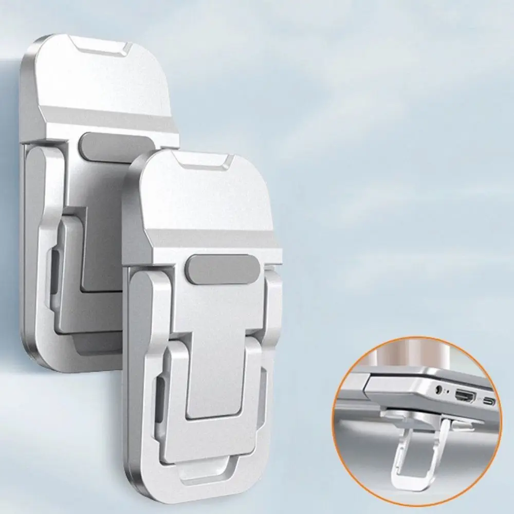 라이저 기능 조절 가능한 노트북 스탠드 보이지 않는 디자인 알루미늄 지지대 접이식 스탠드 인체공학적 노트북 홀더 휴대폰 홀더