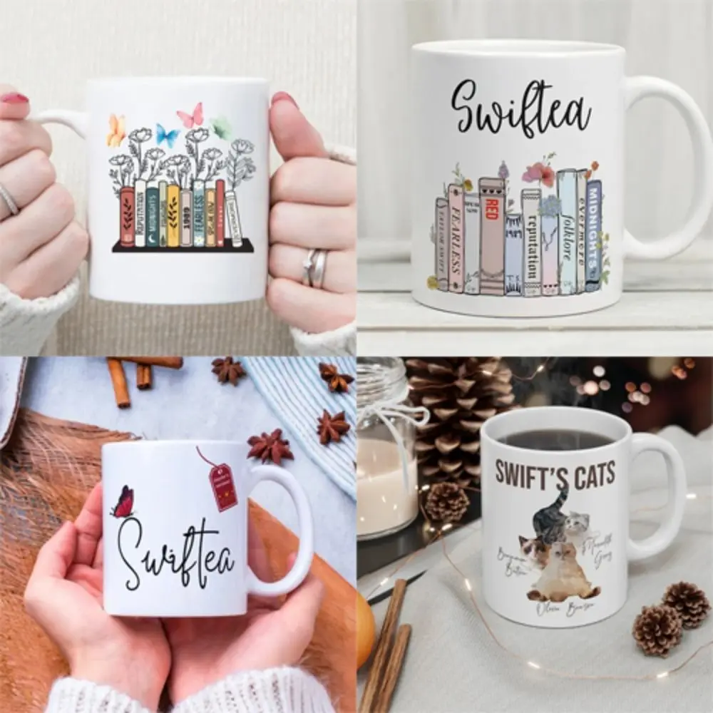 Ceramics Taylor Album Tazza Da Caffè Novità 350Ml Regali Per I Fan Del Cantante Tazza Da Tè Cantante Taylor Album Swift Music Taylor Mugs