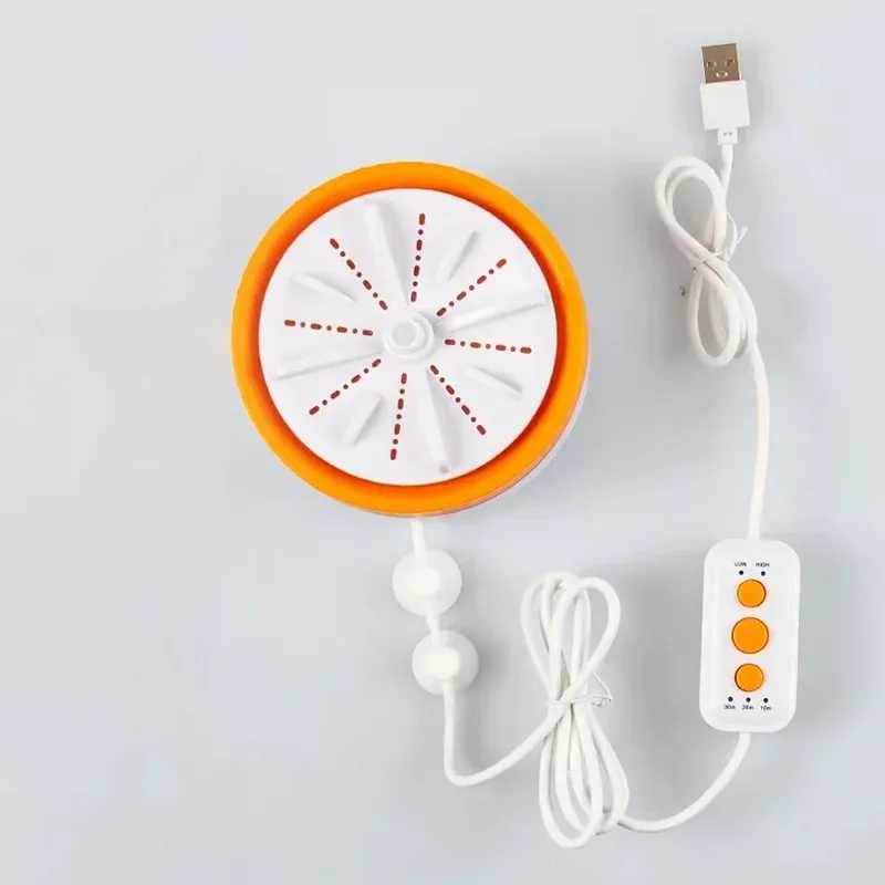 غسالة USB صغيرة محمولة توربينات مدمجة للملابس الداخلية والجوارب مع 3 سرعات قابلة للتعديل تصميم موفر للمساحة للمسكن والسفر