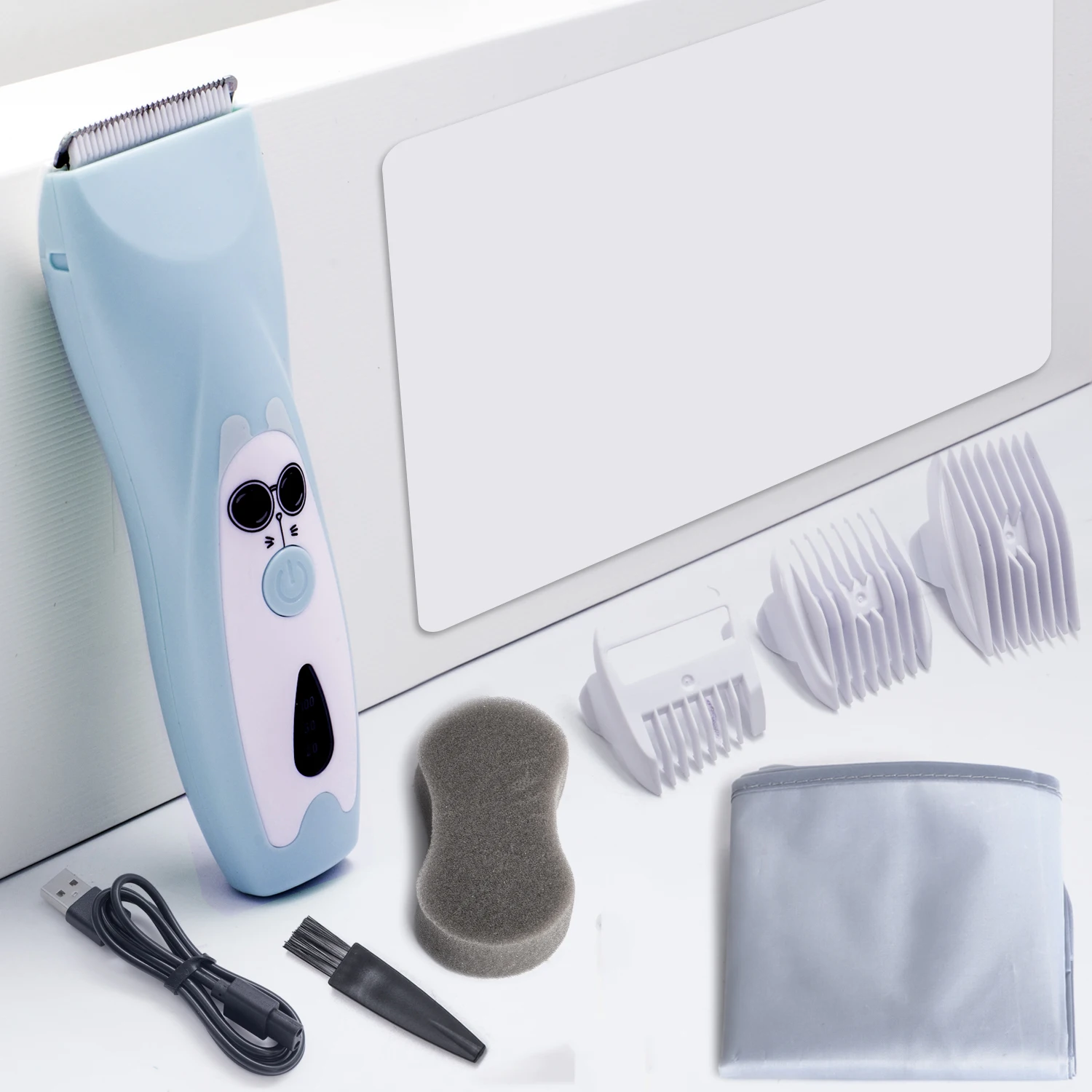 Hair clipper Hair trimmer Quiet Baby Hair Clipper Electric Rechargeable Kids Hair Trimmer for Children Grooming Haircut Machine Ceramic Blade Waterproof