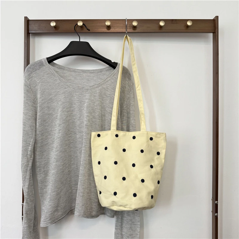 Yellow polka dots