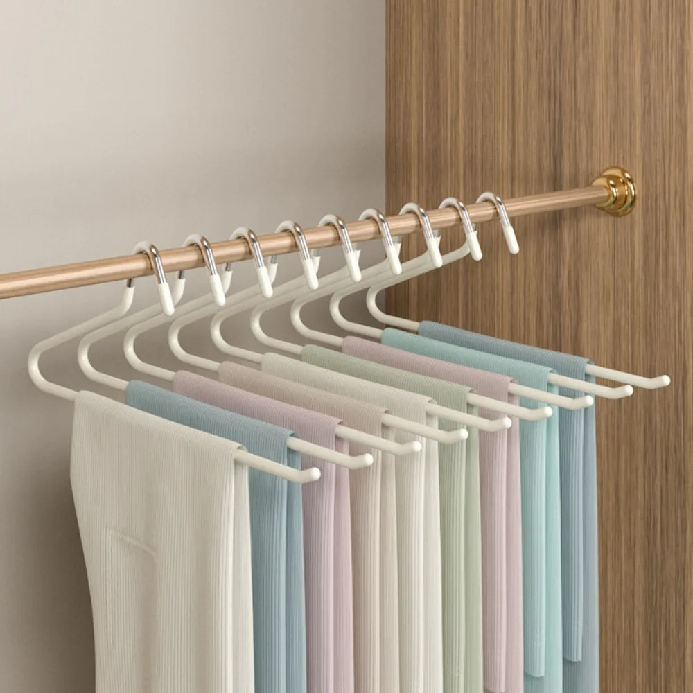 Pants rack 10pcs goose shaped plastic impregnated