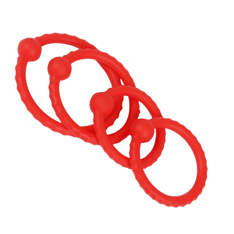 Silicone  Ring Ejaculation Delay  Rings Dick Erection ring Male Chastity Adult Sex Toys For Men Lock Sperm Tra_voghion.com