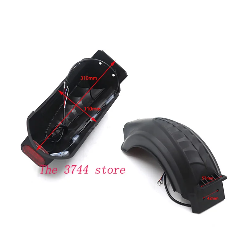 

Заднее крыло 10 дюймов с задним фонарем, крылья электрического скутера, защита от грязи, поддержка защиты крыльев, аксессуары