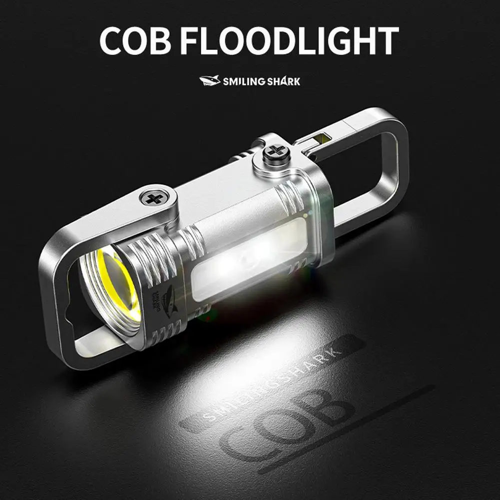 Rechargeable LED Keychain Flashlight for Outdoor Activities