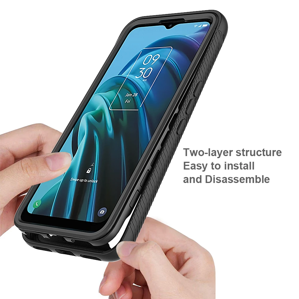 Hybrid Rugged Armor Shockproof Case For TCL 30 XE 5G 20XE 20