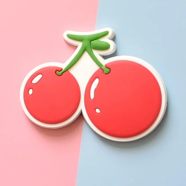 9pcs Cute Cartoon Fruit Magnets: Add Colorful Fun to Your Fridge with Creative Soft Rubber Stickers 4