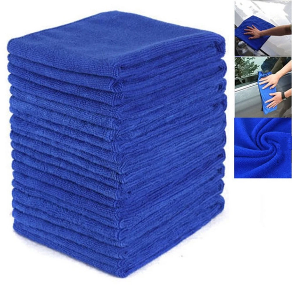 30x30CM Car Wash Microfiber Towel Car Cleaning Drying Cloth Automobile Motorcycle Washing Glass Household Cleaning Small Towel car wax