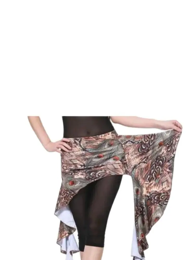 

1set/lot Belly Dance Costume peacock top and skirt woman stage peacock Clothes with legging free size