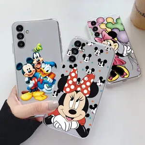 For Samsung Galaxy A54 5G Phone Case Mickey Minnie Mouse Anime Soft  Silicone Transparent Capa For Samsung A 54 Protective Cover - AliExpress