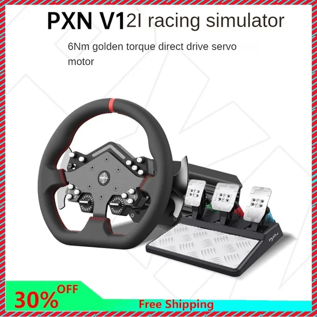 Original PXN-V12 Lite Racing Game Steering Wheel Simulator for PS4/PS5  Computer Suitable for Forza Motorsport 8/Horizon 4/GT