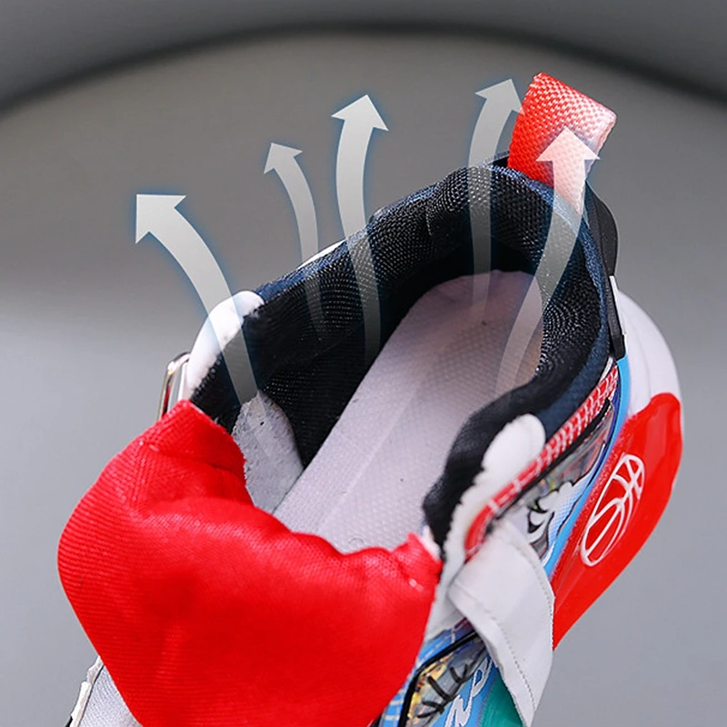 XUANMU Children Sport Shoes Boys Girls Autumn Winter Middle Children Shoes Primary School Basketball Shoes XA100_voghion.com