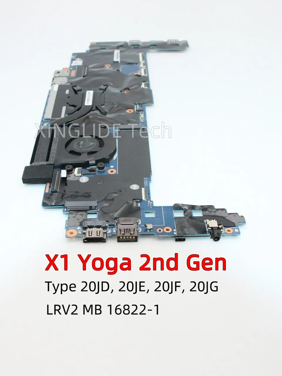 LRV2 MB 16822-1 For Laptop ThinkPad X1 Yoga 2nd Gen Motherboard I5