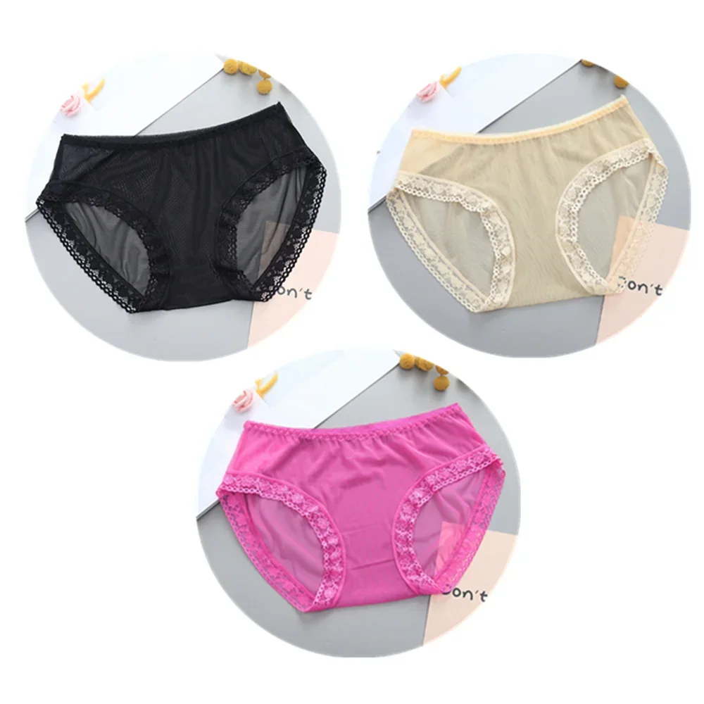 3 قطع رقيقة جدا الدانتيل شبكة ملخصات النساء منخفضة...