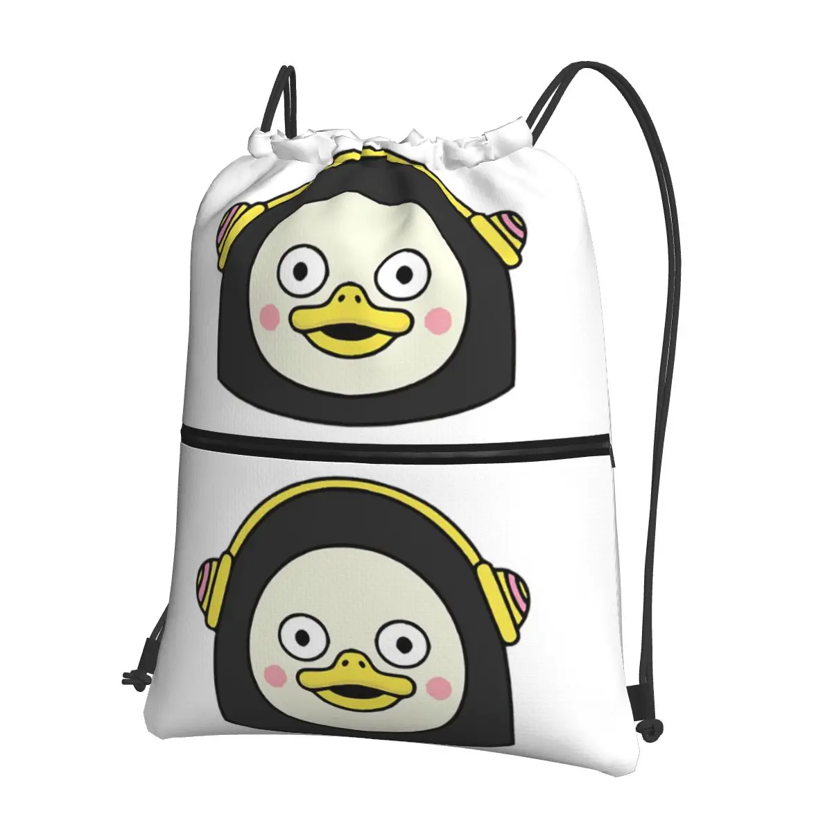 

Pengsoo (face) Classic Portable Backpacks Drawstring Bag Fashion Drawstring Bundle Pocket Book Bags For School Students
