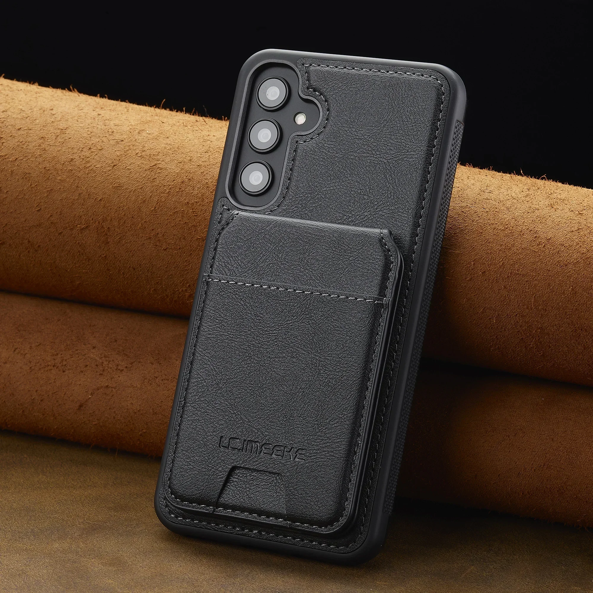 غلاف حماية محفظة جلدية قابلة للفصل مع حامل بطاقات...