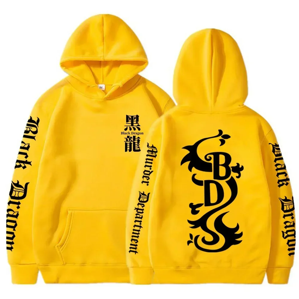 Männer Frauen Tokyo Revengers Anime Hoodies Black Dragon Grafik Gedruckt Mit Kapuze Plus Größe Sweatshirt Harajuku Pullover Kleidung – Detail 3