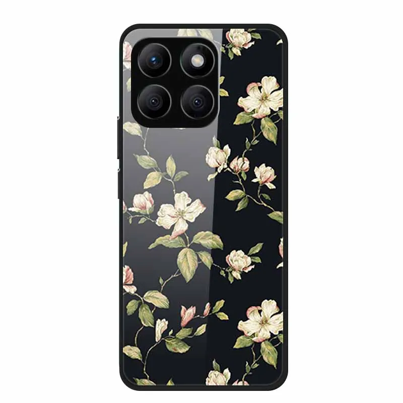 Enhanced Tempered Glass Protective Phone Case with Soft Bumper Design